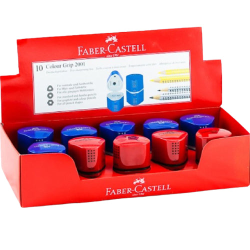 FABER-CASTELL Trio Sharpening Red  and Blue - Al Masam Stationery LLC