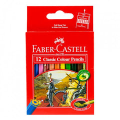 FABER-CASTELL Cardboard packet of 12 color Classic Line Half Size