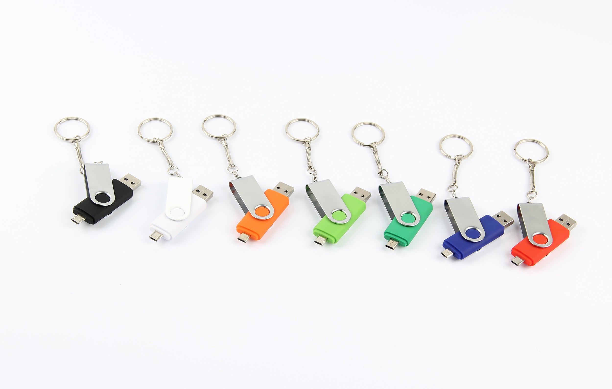 Full Colour Metal Plastic Swivel Phone USB - Al Masam Stationery LLC