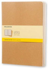 Moleskine Cashier Squared Extra Large Size Set of 3 kraft Brown - Al Masam Stationery LLC