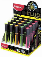 Maped Fluo Peps Highlighter  Max Asst Color Display of 20pcs - Al Masam Stationery LLC