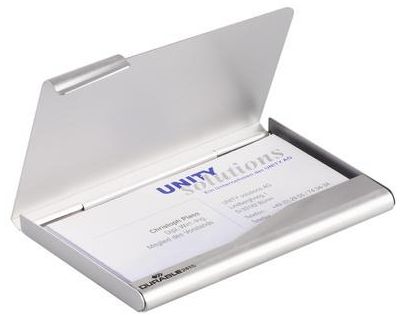 Durable Metallic Business Card Holder - Al Masam Stationery LLC