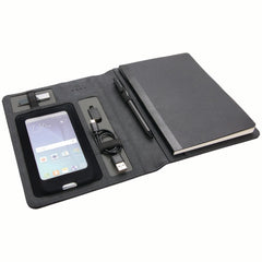 NOTEBOOK FOLIO WITH IN-BUILT POWERBANK - AMS-ITXD-702 - POWERBOOK - Al Masam Stationery LLC