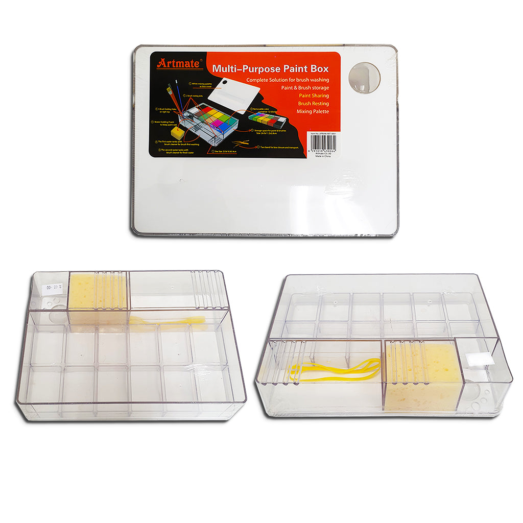 ARTMATE PLASTIC MULTI-PURPOSE PAINT BOX