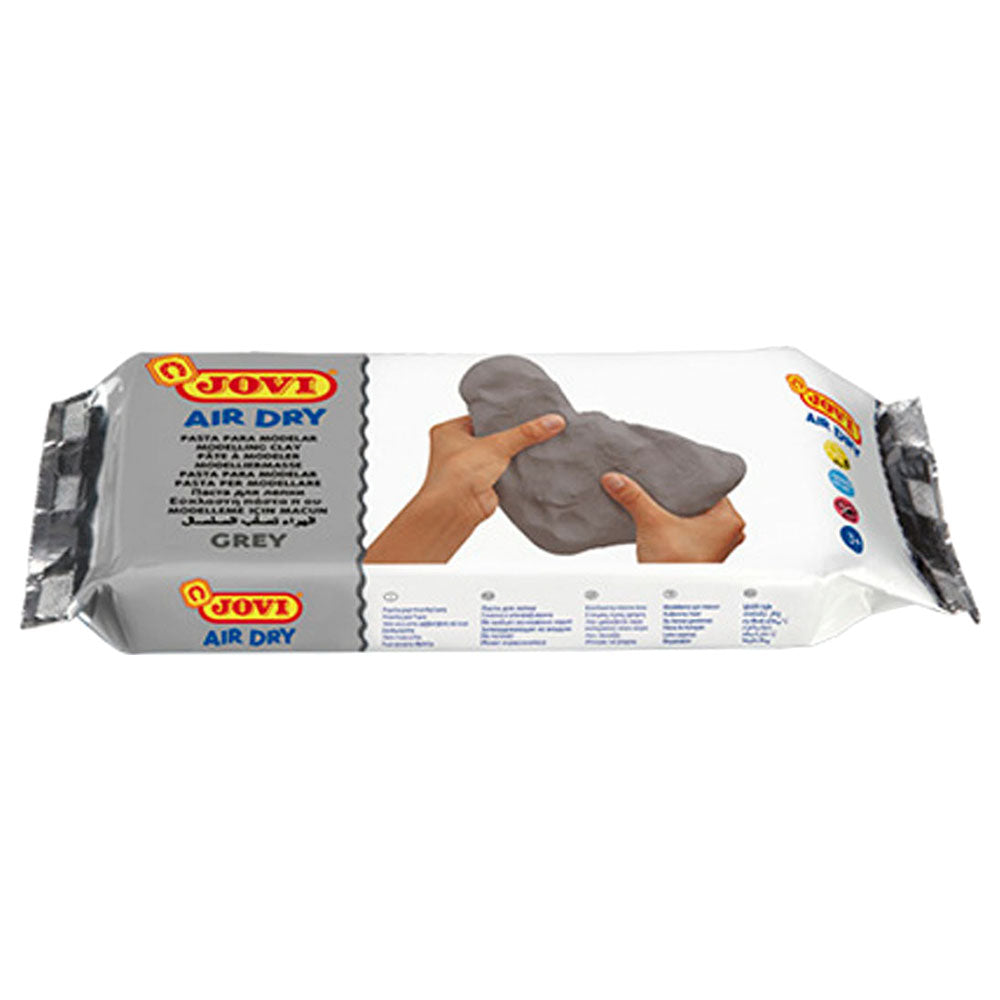 Jovi Air Hardening Clay Grey 500g - Al Masam Stationery LLC Main image