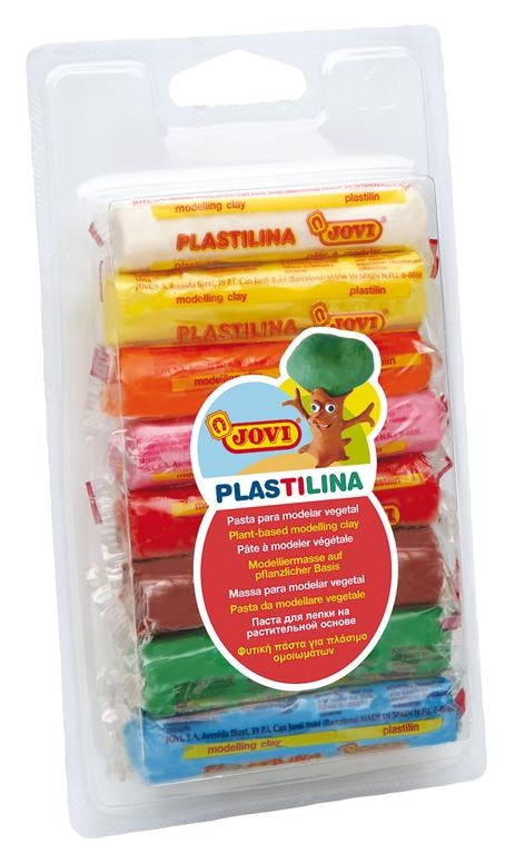JOVI PLASTICINE 8 COLOR FLOURESCENT - Al Masam Stationery LLC Main image