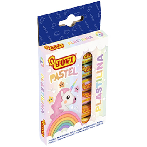 JOVI Plastilina Modelling Clay 6 Color Blister 15g - Pastel Color - Al Masam Stationery LLC Main image