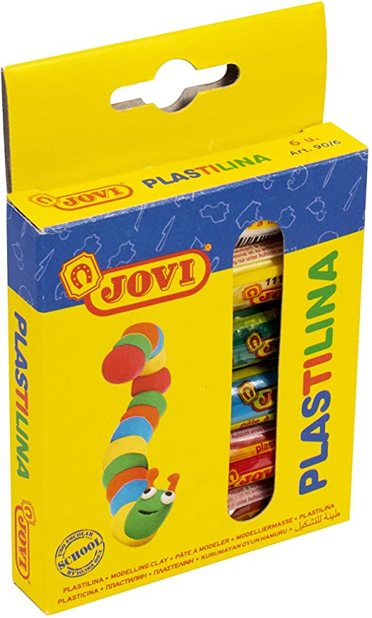 JOVI Plastilina Modelling Clay 6Color Blister 25g each - Al Masam Stationery LLC Main image