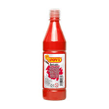 Basic Liquid Poster Paint Bottle Jovi 500ml Red - Al Masam Stationery LLC Main image