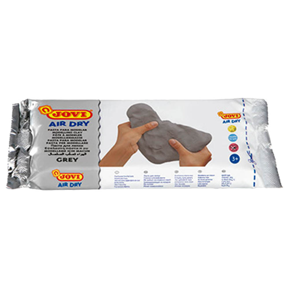 Jovi Air Hardening  Clay 250g Grey - Al Masam Stationery LLC Main image