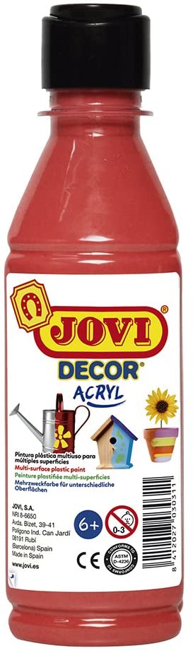 JOVI DECOR BOTTLE OF 250 CC.  VERMILLION - Al Masam Stationery LLC Main image