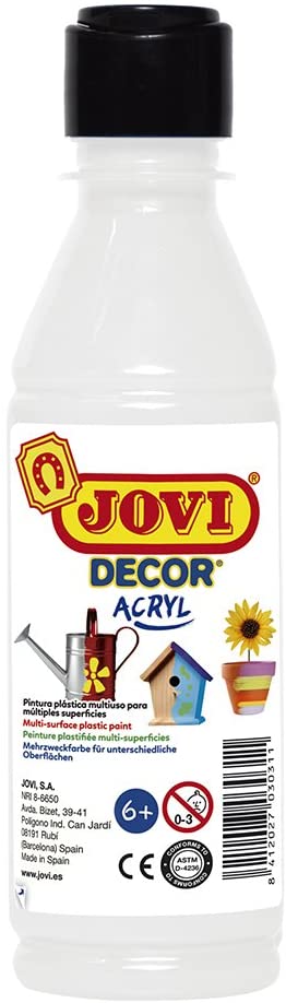 JOVI DECOR BOTTLE OF 250 CC.  WHITE - Al Masam Stationery LLC Main image