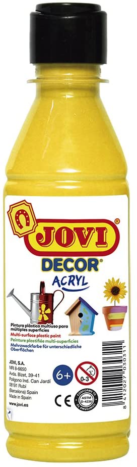 JOVI DECOR BOTTLE OF 250 CC.  YELLOW - Al Masam Stationery LLC Main image