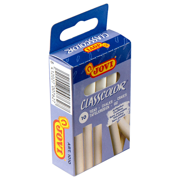 JOVI Dustless White Chalks 9mm x 80mm - Al Masam Stationery LLC