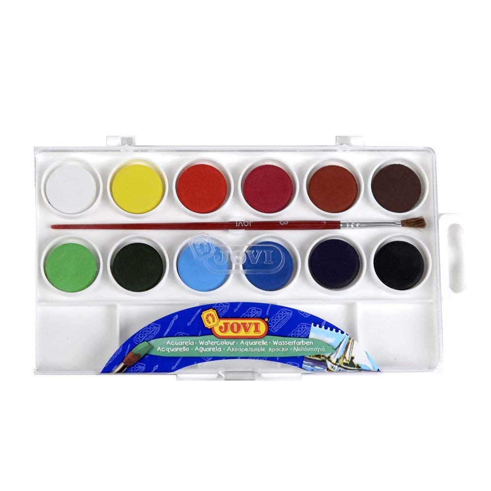 Watercolors 12 Color 24mm Hang-Sell - Al Masam Stationery LLC Main image