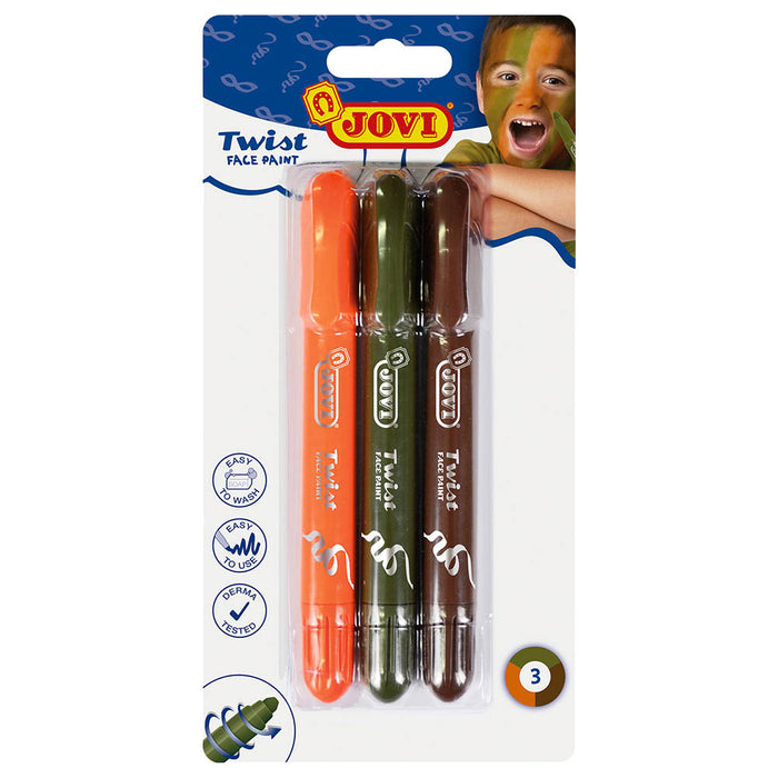 JOVI Twist Make-Up Blister With 3 Colors - Boy - Al Masam Stationery LLC