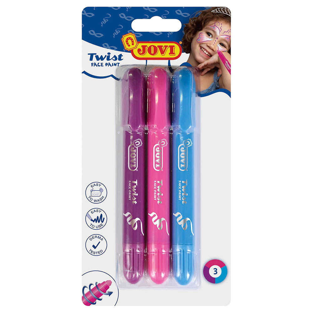 JOVI TWIST MAKE-UP BLISTER WITH 3 COLOURS - Al Masam Stationery LLC Main image