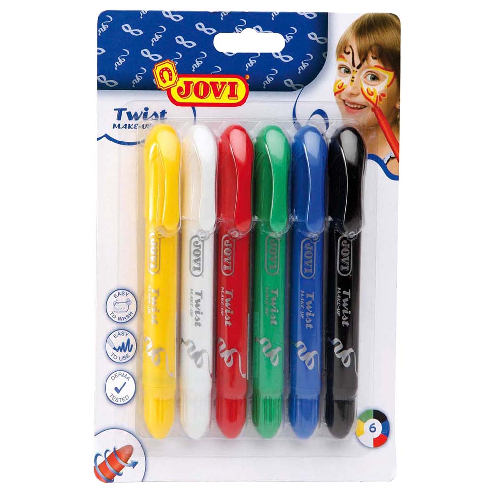 JOVI TWIST MAKE-UP WITH 6 COLOURS BLISTER - Al Masam Stationery LLC Main image