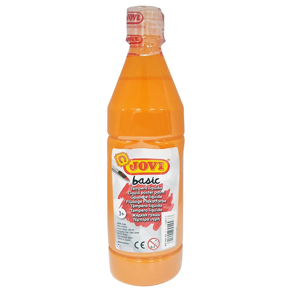 JOVI Basic Liquid Poster Paint Bottle 500ml Orange - Al Masam Stationery LLC Main image