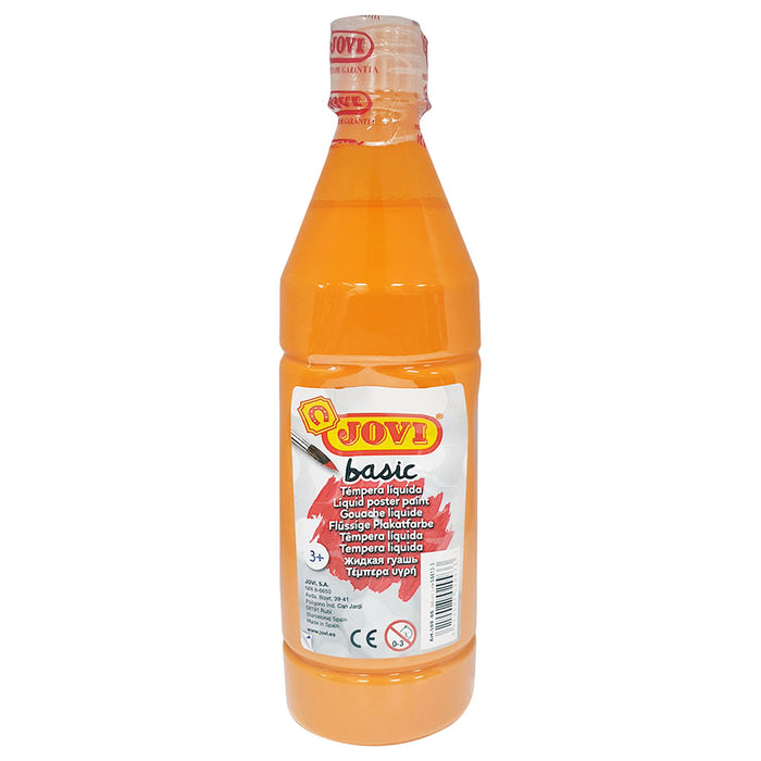 JOVI Basic Liquid Poster Paint Bottle 500ml Orange - Al Masam Stationery LLC