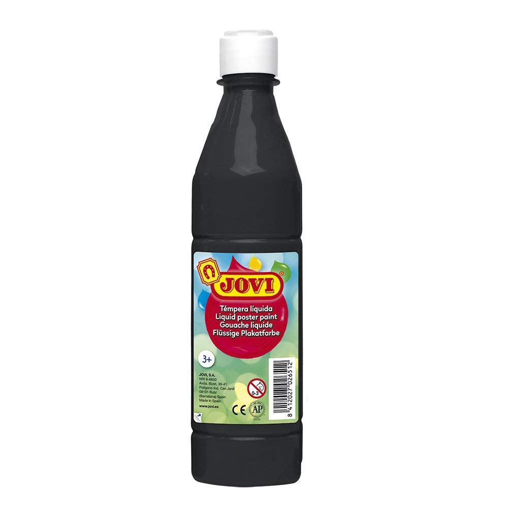 Basic Liquid Poster Paint Bottle Jovi 500ml Black Main image