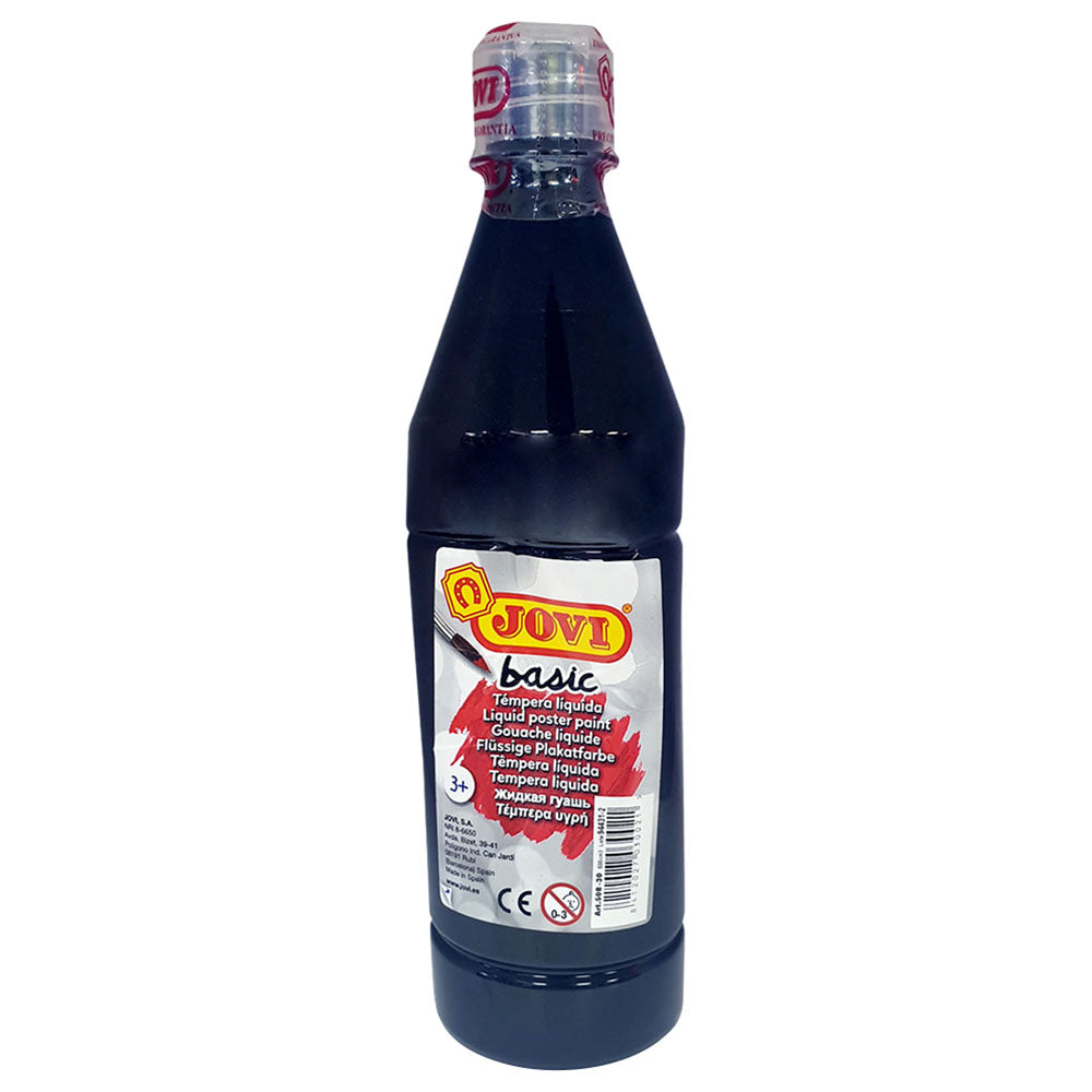 JOVI Basic Liquid Poster Paint Bottle 500ml Black - Al Masam Stationery LLC Main image