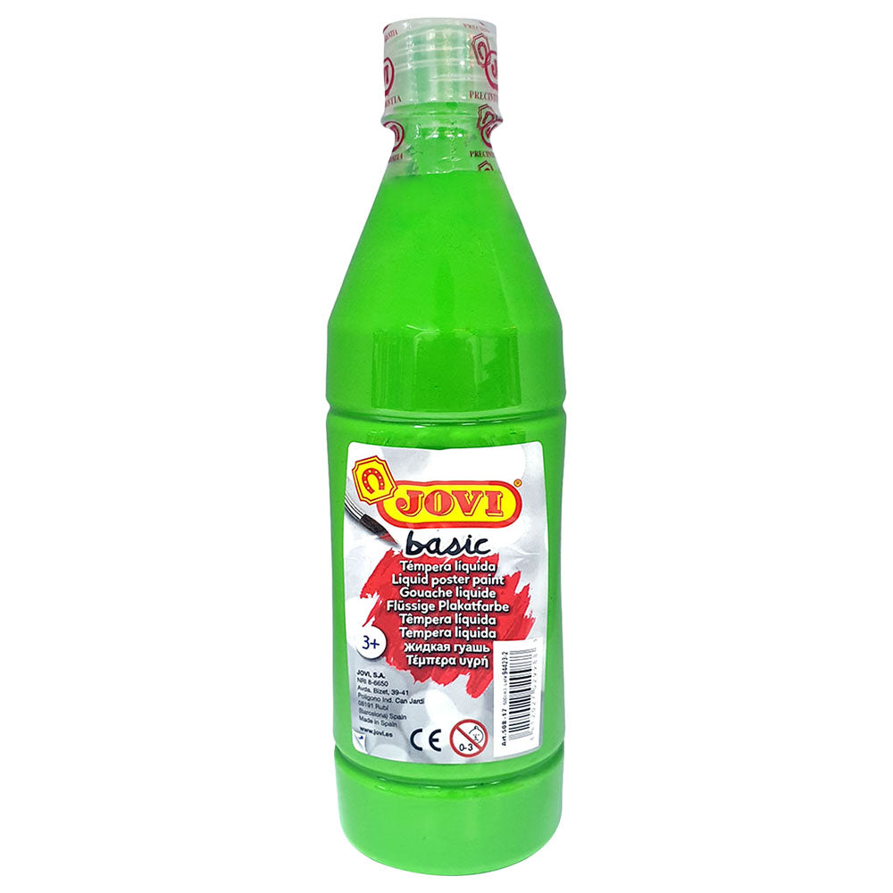 JOVI Basic Liquid Poster Paint Bottle 500ml Medium Green - Al Masam Stationery LLC Main image