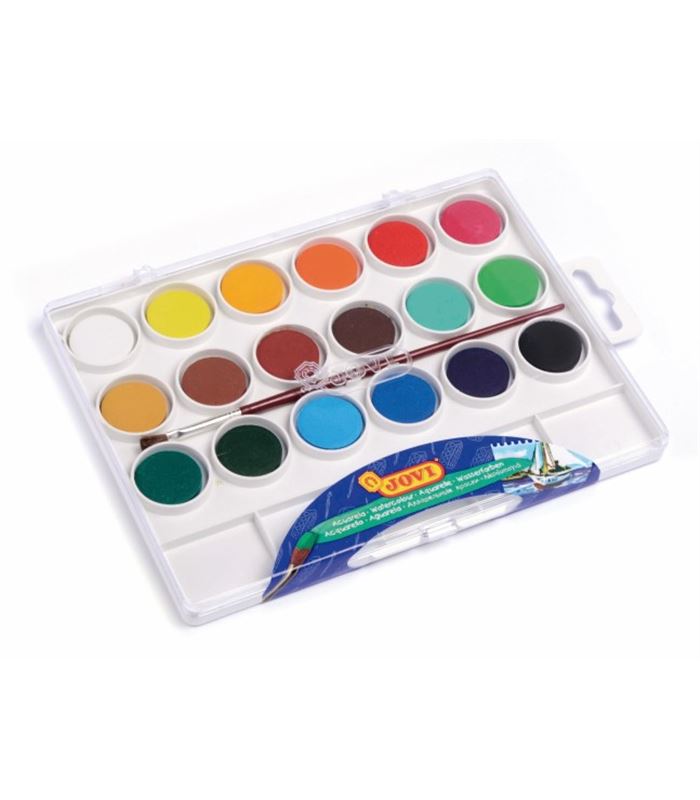 JOVI Water Colors 18Color 22mm - Al Masam Stationery LLC Main image