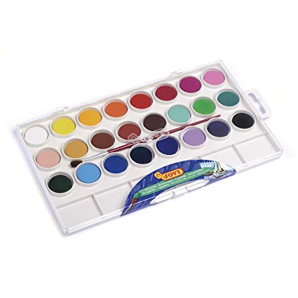 Water Colour Jovi 24 Clr Cake 22mm - Al Masam Stationery LLC Main image
