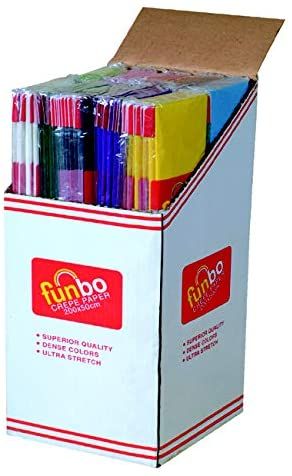 Funbo Crepe Paper 23gsm 50cmx2m - (100 Sheets) - Al Masam Stationery LLC