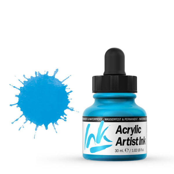 VALLEJO ACRYLIC ARTIST INK 30ML. PRIMARY BLUE - Al Masam Stationery LLC