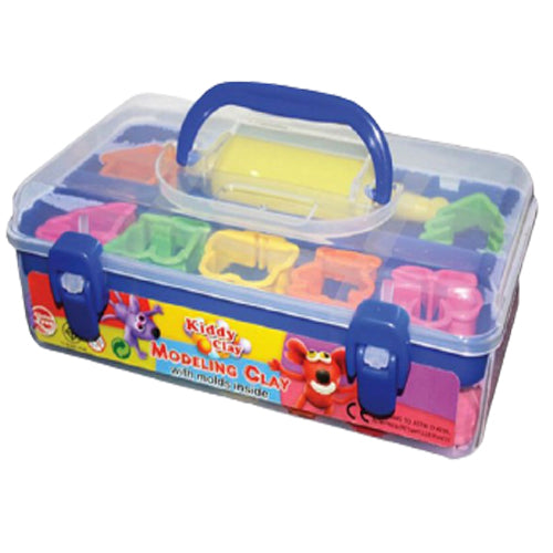 Kiddy Clay Modelling Clay 550gm 7 Color and 7 Mold - Al Masam Stationery LLC Main image