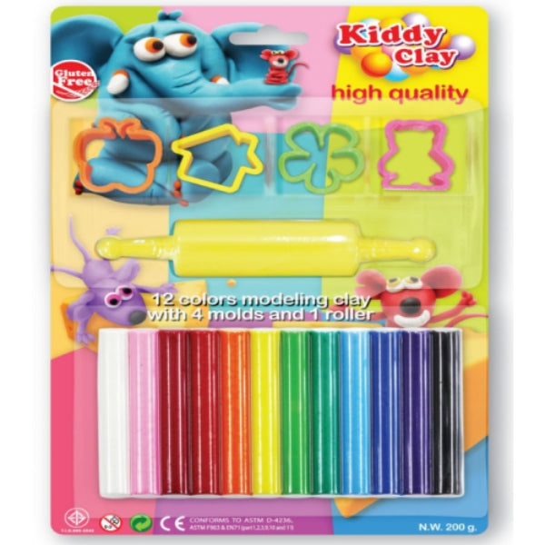 Kiddy Clay Flat Stripes 20g - Al Masam Stationery LLC Main image