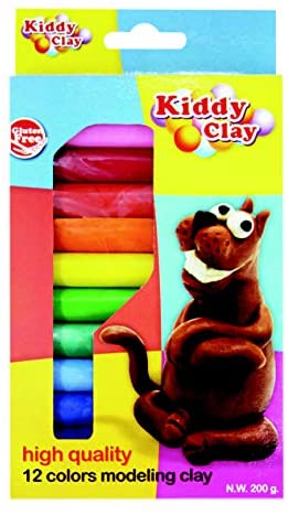 Kiddy Clay Modelling Clay set of 12 Color - Al Masam Stationery LLC Main image