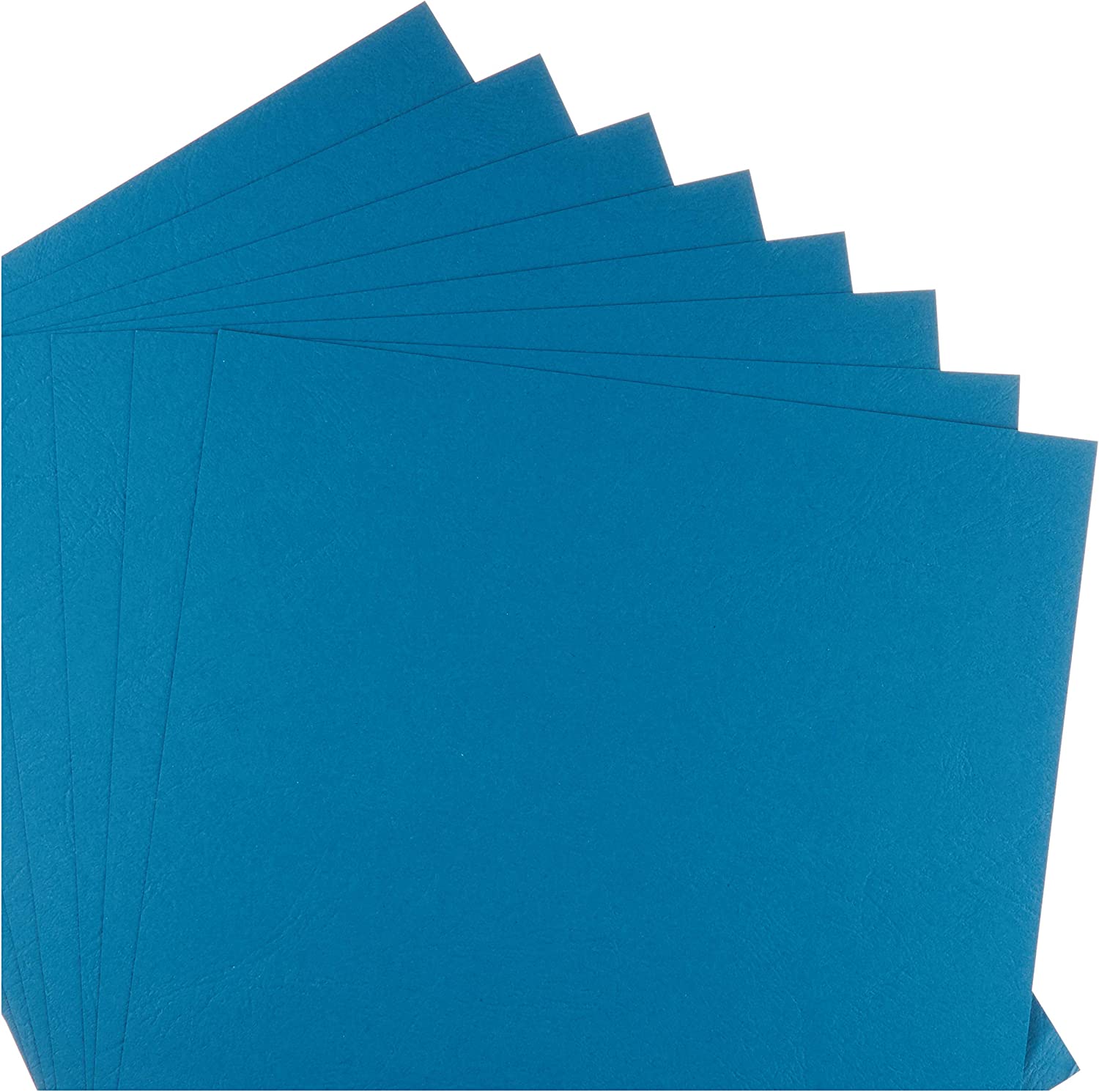 GBC BINDING COVER LEATHERGRAIN BLUE A4 250GSM - Al Masam Stationery LLC