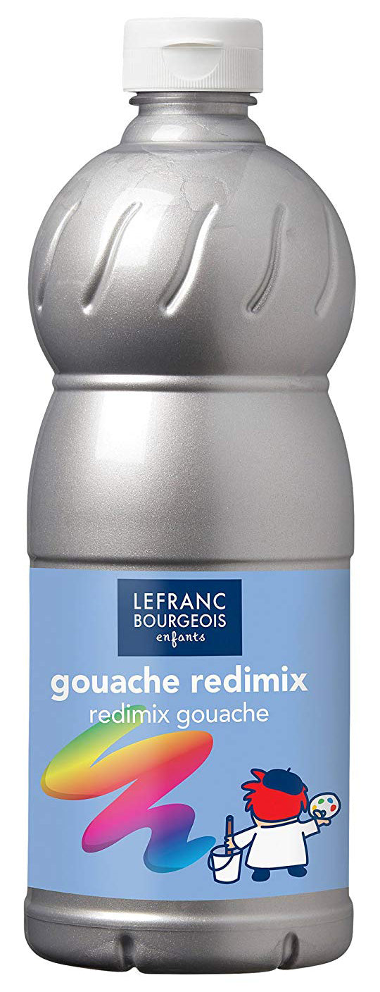Lefranc & Bourgeois Gouache Liquide Redimix Silver - Al Masam Stationery LLC Main image