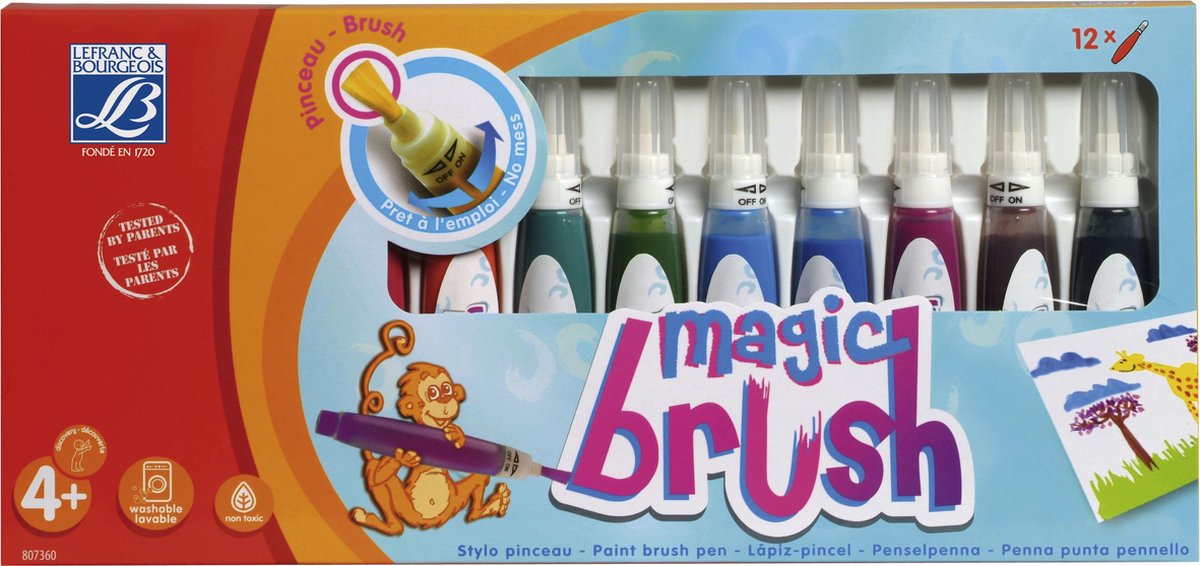 L&B magic brush set 12 colors - Al Masam Stationery LLC Main image