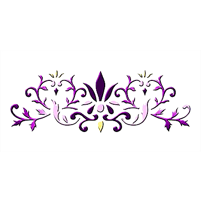 Lefranc & Bourgeois 3D Stencils 30*15cm  - Classic Border - Al Masam Stationery LLC Main image