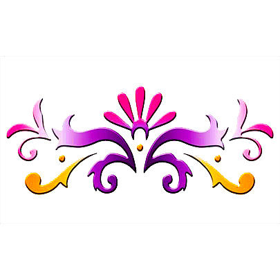 Lefranc & Bourgeois 3D Stencils 30*15cm  - Exotic Border - Al Masam Stationery LLC Main image