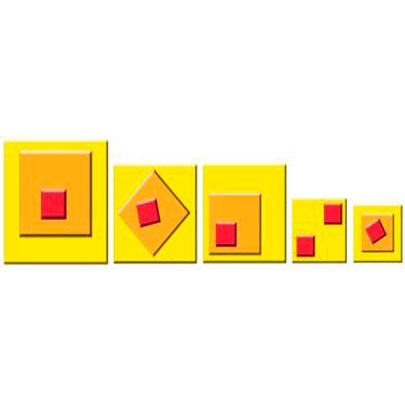 Lefranc & Bourgeois 3D Stencils 30*15cm  - Square Pattern - Al Masam Stationery LLC Main image