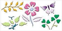 Lefranc & Bourgeois 3D Stencil 15x30 cm Vegetal - Al Masam Stationery LLC Main image