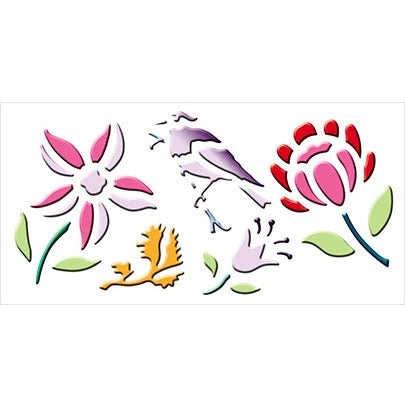 Lefranc & Bourgeois 3D Stencil Stencil, 30 x 15 cm, Countryside collection - Al Masam Stationery LLC Main image