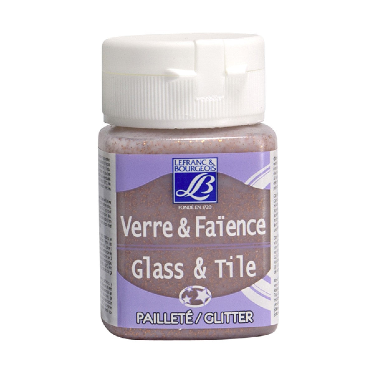 Lefranc & Bourgeois - 50ml Glitter Copper - L&B Glass & Tile Paint - Al Masam Stationery LLC Main image