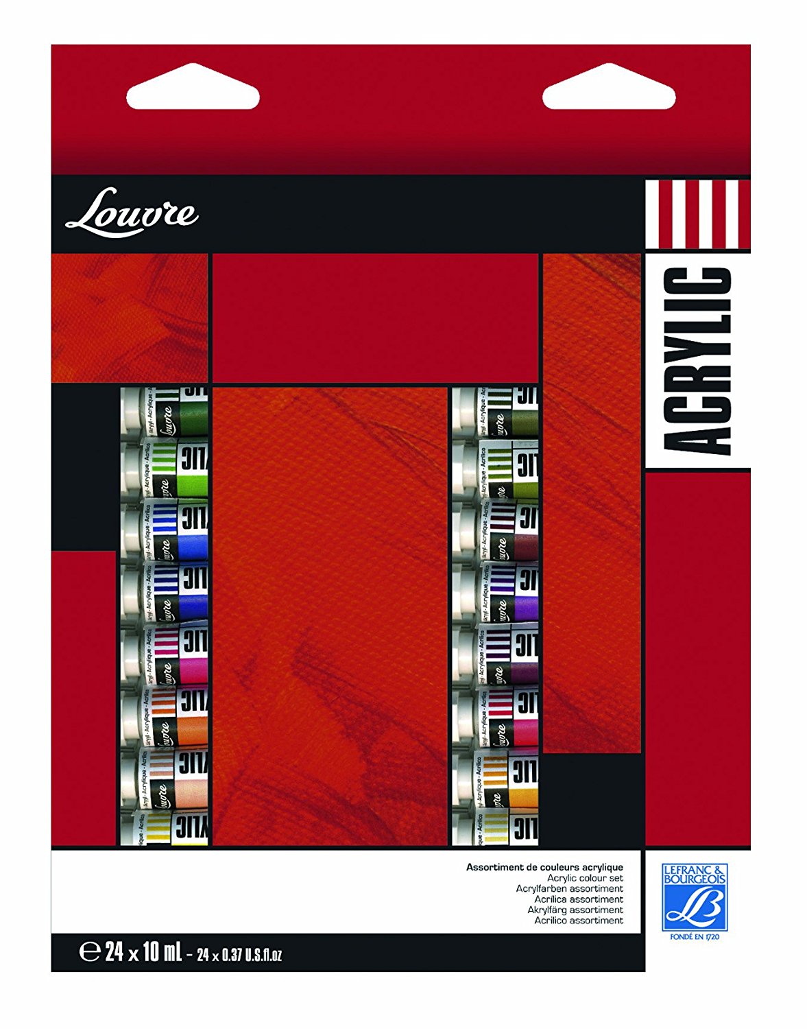 Lefranc & Bourgeois Acrylic Colors Set of 24 x 10 ml tubes - Al Masam Stationery LLC Main image
