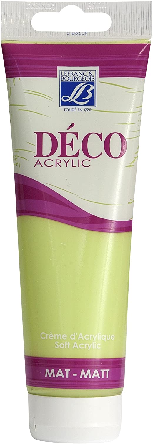 Lefranc & Bourgeois acrylic paint, Absinthe Green, 120ml tube - Al Masam Stationery LLC Main image