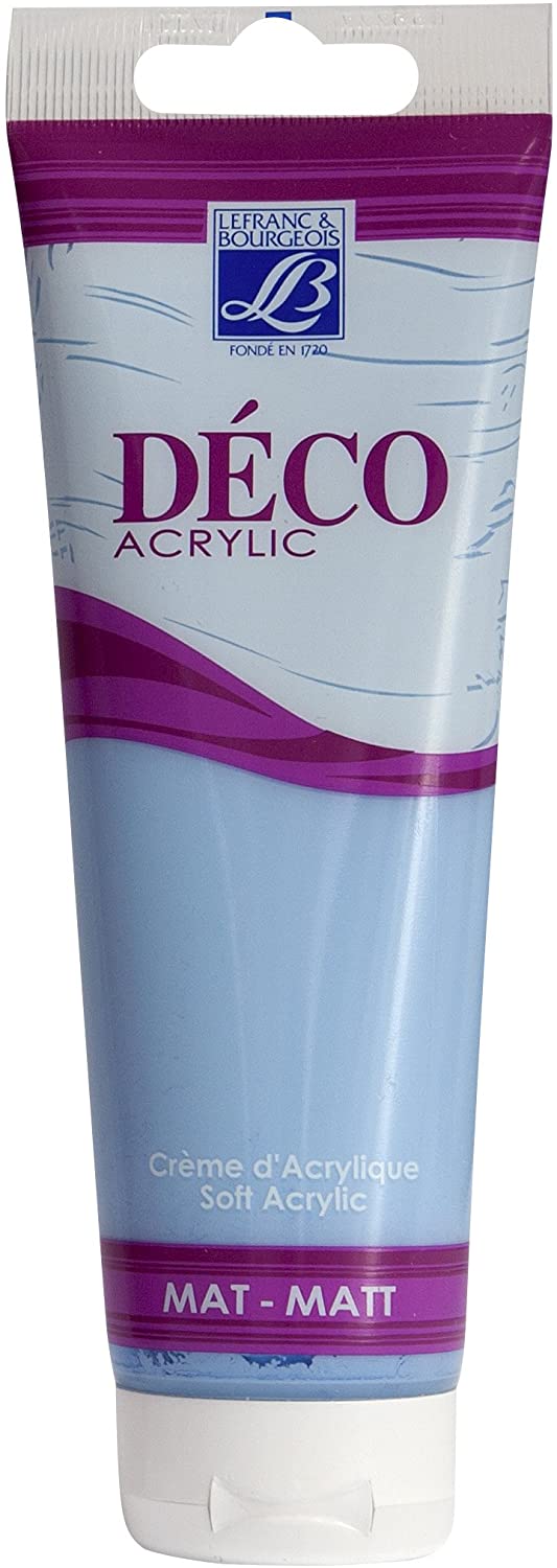 Lefranc & Bourgeois acrylic paint, Blue lagoon, 120ml tube - Al Masam Stationery LLC Main image