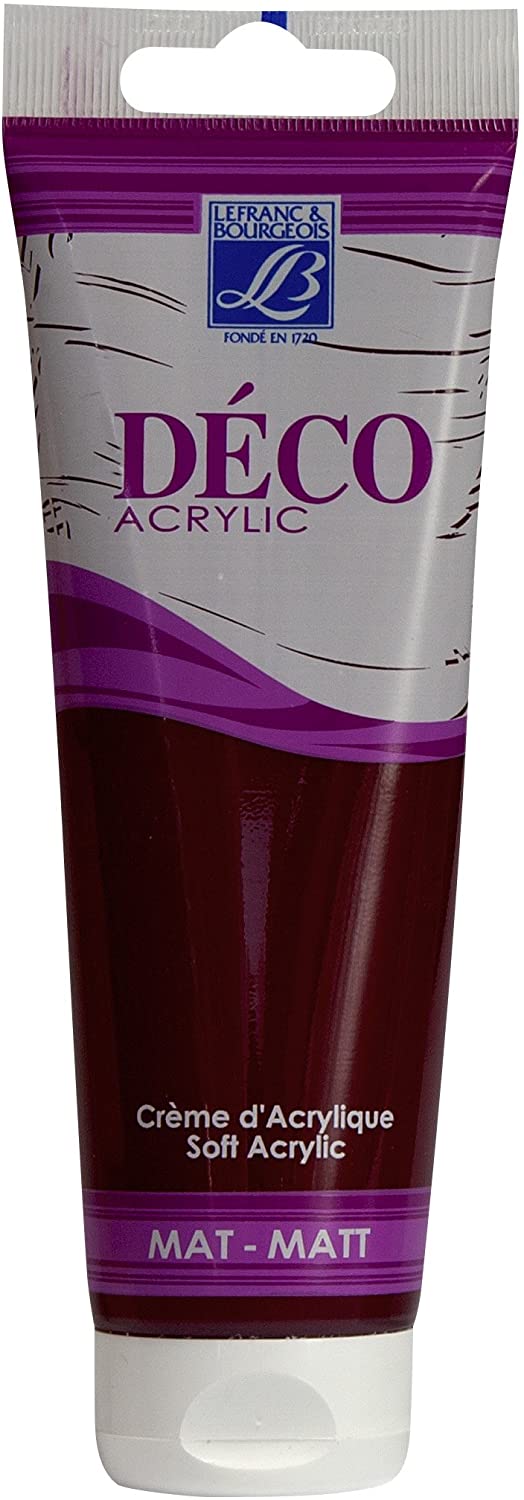 Lefranc & Bourgeois acrylic paint, Carmine, 120ml tube - Al Masam Stationery LLC Main image