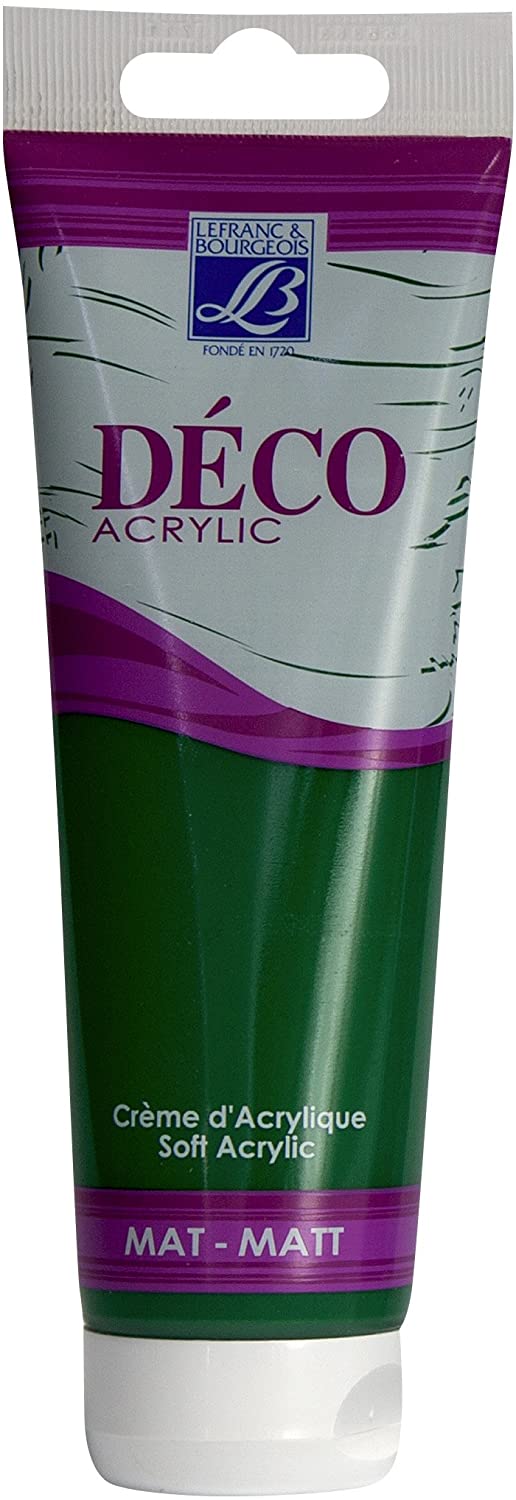 Lefranc & Bourgeois acrylic paint, garden Green, 120ml tube - Al Masam Stationery LLC Main image