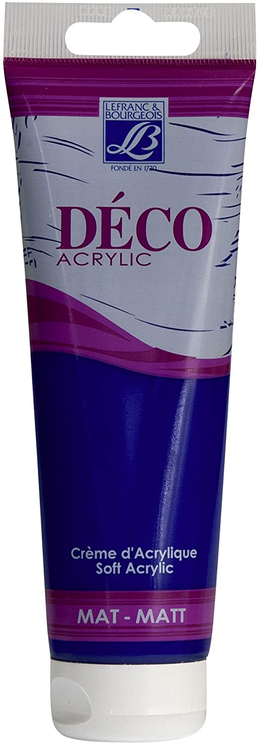 Lefranc & Bourgeois acrylic paint, sea Blue, 120ml tube - Al Masam Stationery LLC Main image