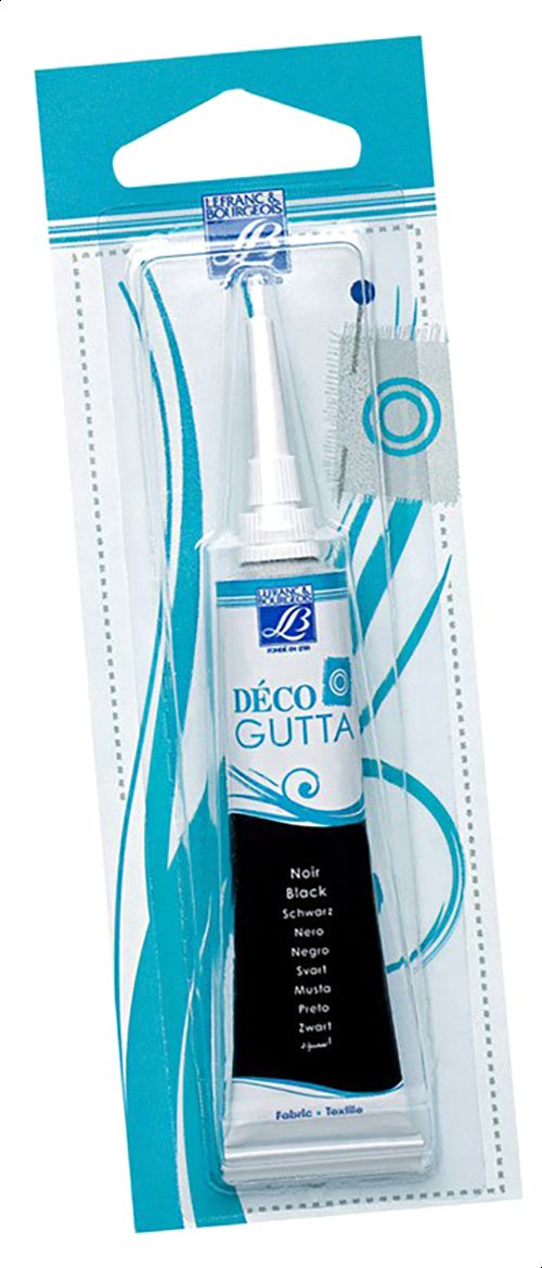 Lefranc & Bourgeois Deco Gutta Fabric Glue, Black- 20 Ml - Al Masam Stationery LLC Main image